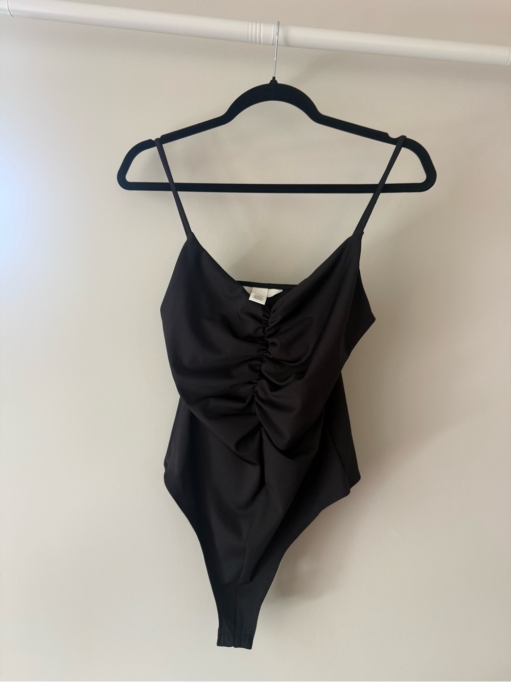 Black Ruched bodysuit